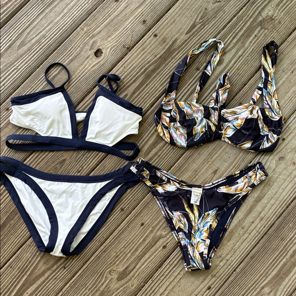 L*Space (2) Navy and White and Tropical print - Picture 1 of 5